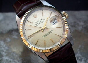 Just Beautiful 1982 Steel and Gold Quick-Set Rolex Oyster Datejust Gents Vintage Watch at Sonning Vintage Watches