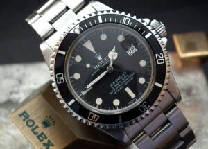 Stunning 1979 Rolex Oyster 1665 Sea-Dweller Great White Investment Watch at Sonning Vintage Watches
