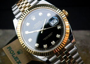 Just Beautiful July 2018 Steel and Gold Rolex Oyster Datejust 41mm 126333 Full Set at Sonning Vintage Watches