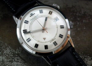 Just Beautiful 1968 Large SIze (37mm) Jaeger le Coultre Memovox Gents Vintage Watch at Sonning Vintage Watches