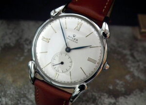 Remarkable 1947 Large Size Rolex Precision Tear Drop Case 4560 Gents Vintage Watch at Sonning Vintage Watches