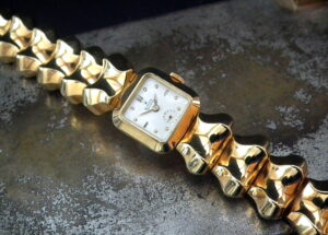Just Beautiful 1959 Ladies Solid 18ct Yellow Gold Rolex Precision with Integrated 18ct Bracelet at Sonning Vintage Watches
