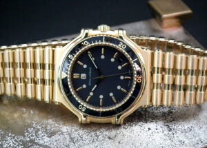 Outstanding 1990’s Solid 18ct Gold Jean Lassale Thalassa Gents Watch at Sonning Vintage Watches